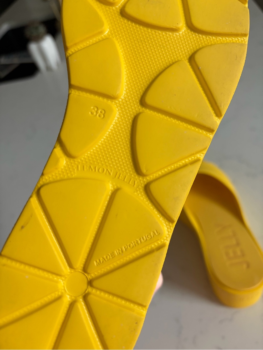 Lemon Jelly Women's Yellow Platform Slide Mules - Picture 3 of 4
